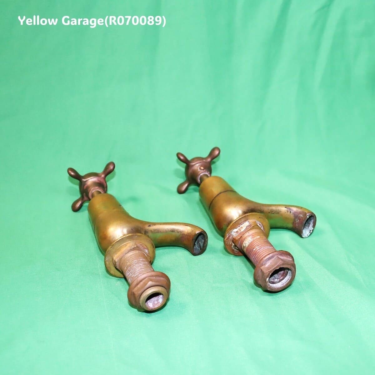 FROY LONDON 真鍮製蛇口 HOT COLD セット | アンティーク イギリス製