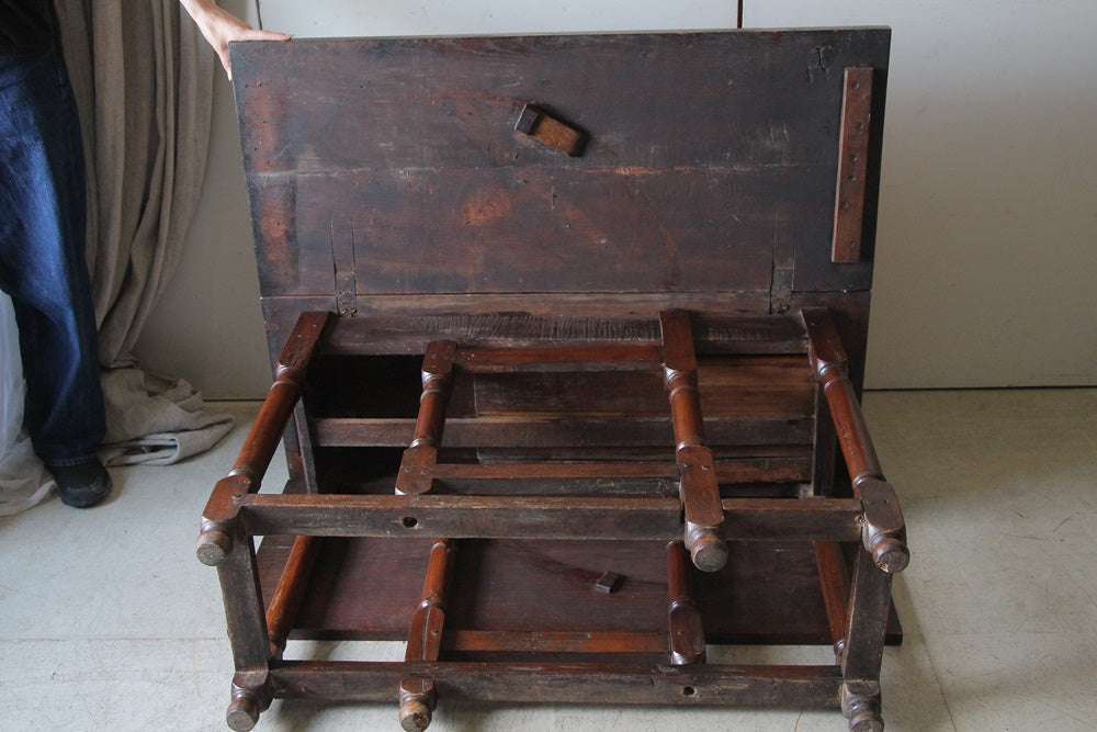 19世紀マホガニー材ゲートレッグテーブル（机）最大128.5cm イギリス