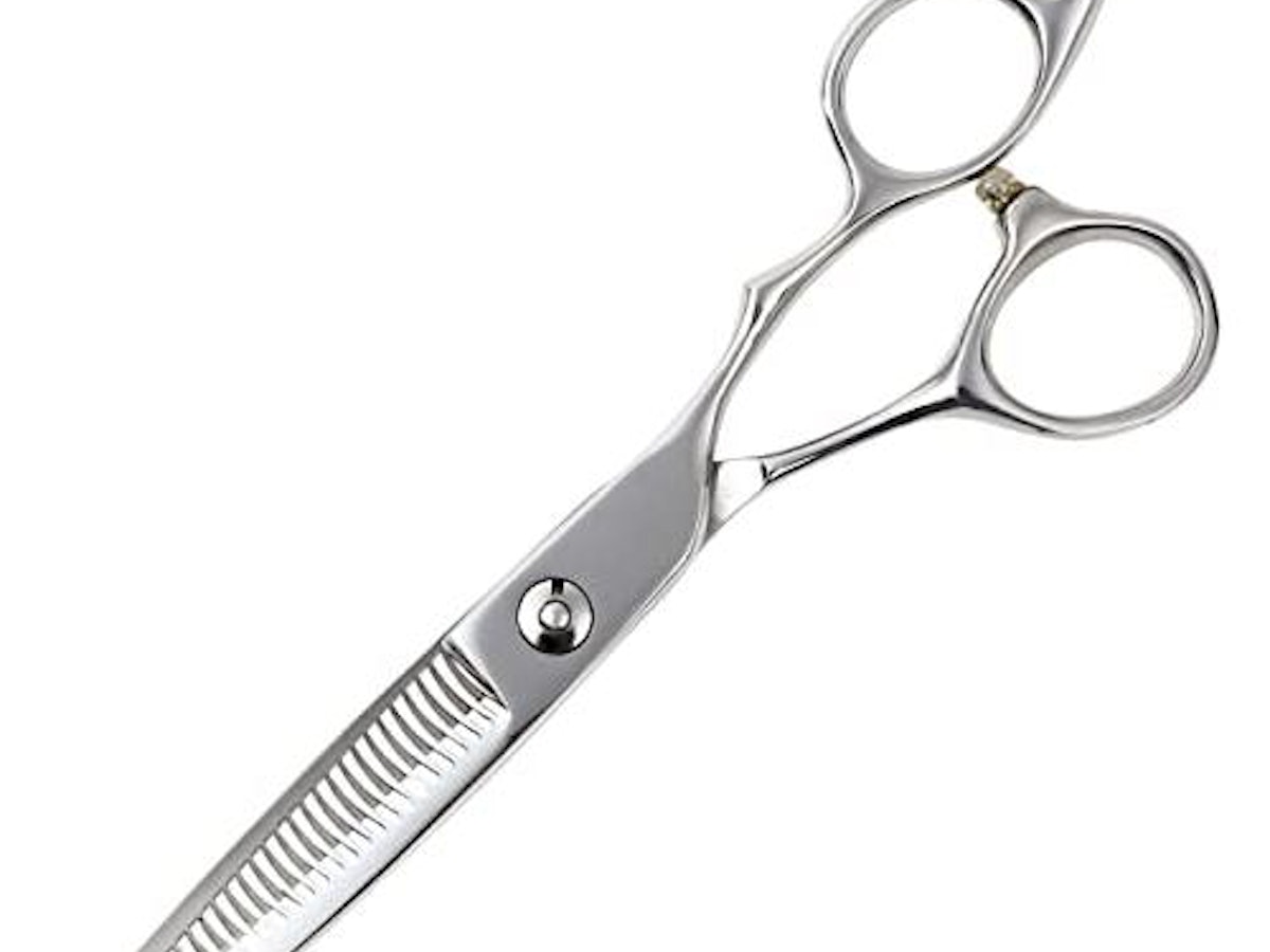 切れ味◎理美容師プロ用セニングシザー跡が残りづらい人気の溝無し