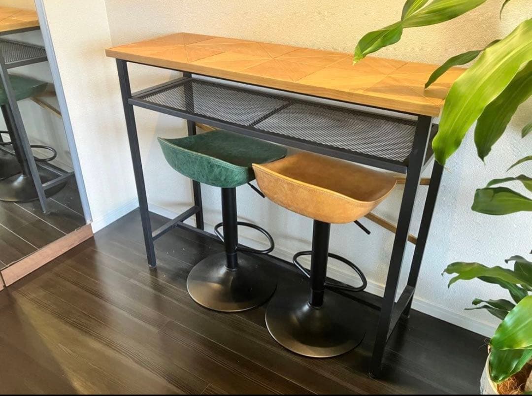 ハイテーブル、カウンターテーブル、ハイチェアのセット BTM カウンターテーブル 3点セット ハイテーブル 木製 バーカウンター