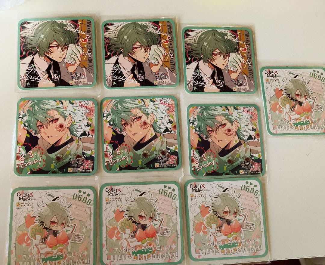 オトメイトガーデン オトガ カラマリ コースター 後半 笹塚尊 10点 Collar × Maliceカフェ in オトメイトガーデン池袋 9.30までコラボ開催中!