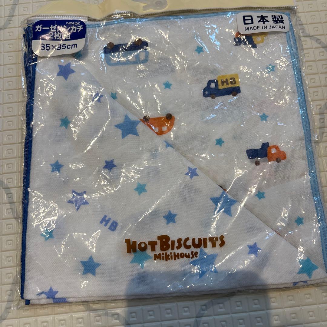 HOT BISCUITS ハンカチ 35x35cm 日本製 ガーゼハンカチ2枚組セット（その他ベビー用品）｜HOT BISCUITS
