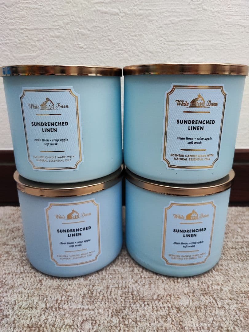 新品　バス&ボディワークス　キャンドル　４点セット 楽天市場】バス&ボディワークス シャンパントースト 3本芯キャンドル