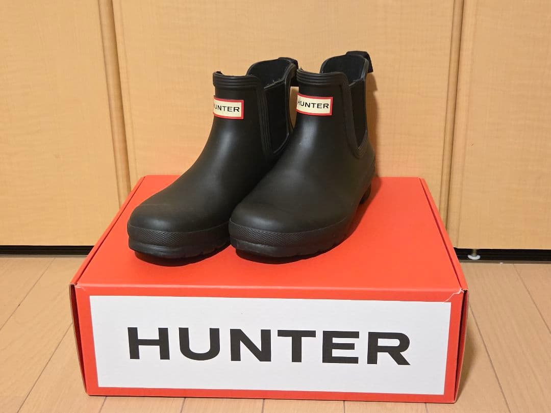 HUNTER レインブーツ ブラック　ショート丈 HUNTER（ハンター） ショートブーツブーツ レディース WFS2250NRE